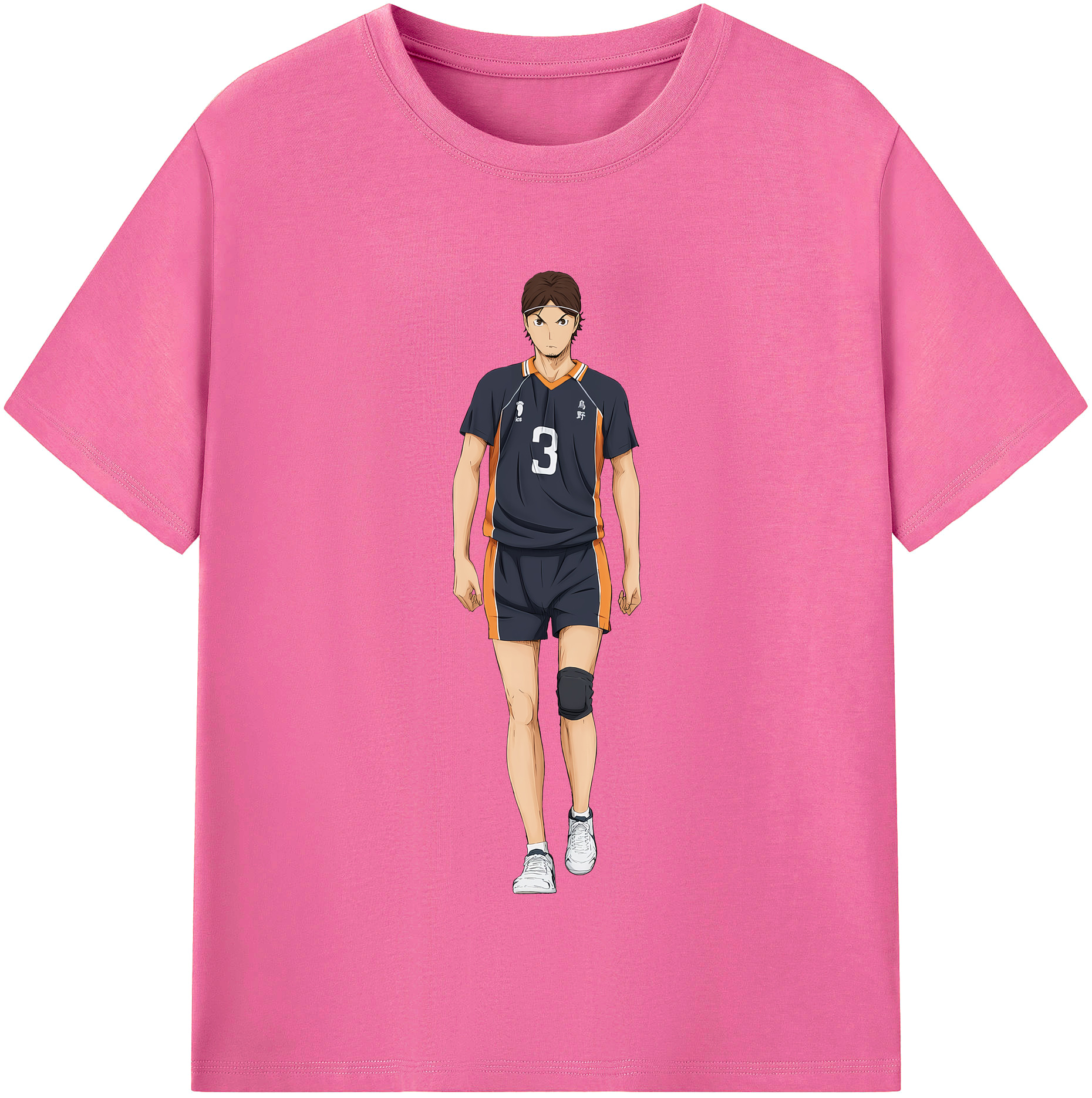 （画像用） ハイキュー!! Haikyu!! レディースカジュアルプリントTシャツ（綿100％）